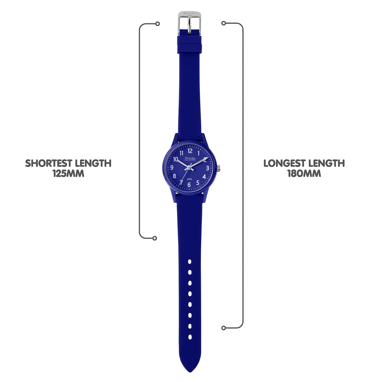 Tikkers TK0219 Kids Collection Blue Silicon Strap