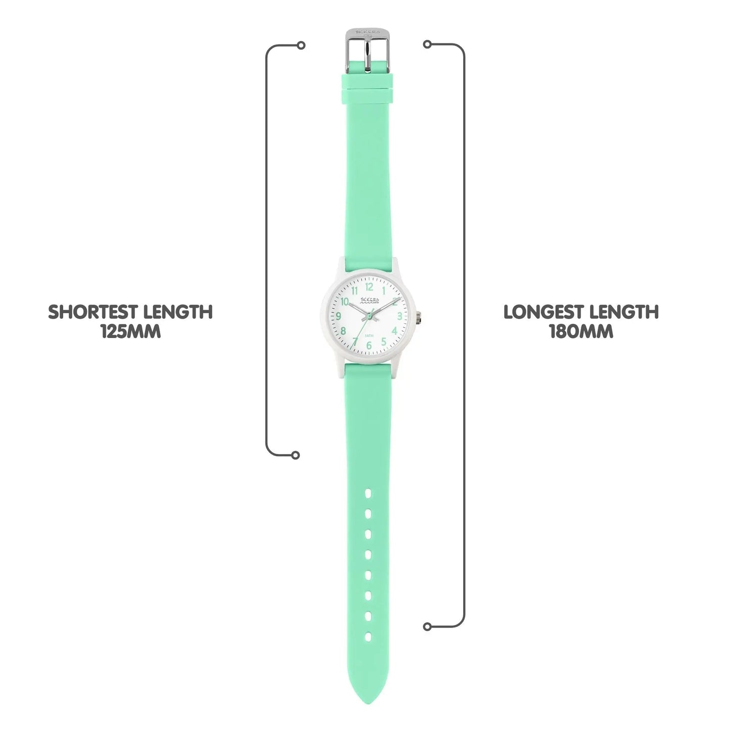 Tikkers TK0220 Kids Swim Collection Green Silicon Strap
