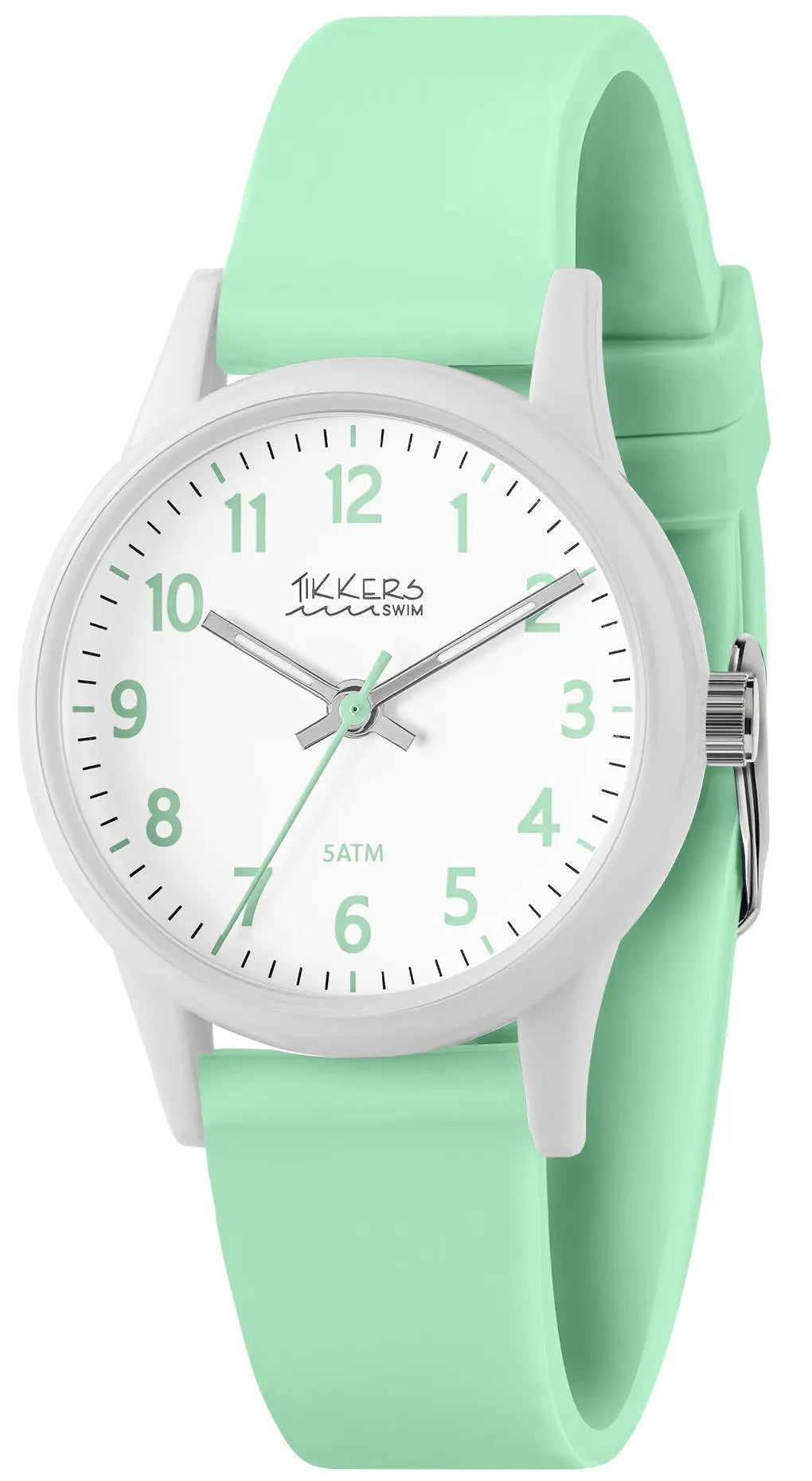 Tikkers TK0220 Kids Swim Collection Green Silicon Strap