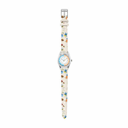 Tikkers TKRSPB06 Kids RSPB Wild Things Printed Leather Strap