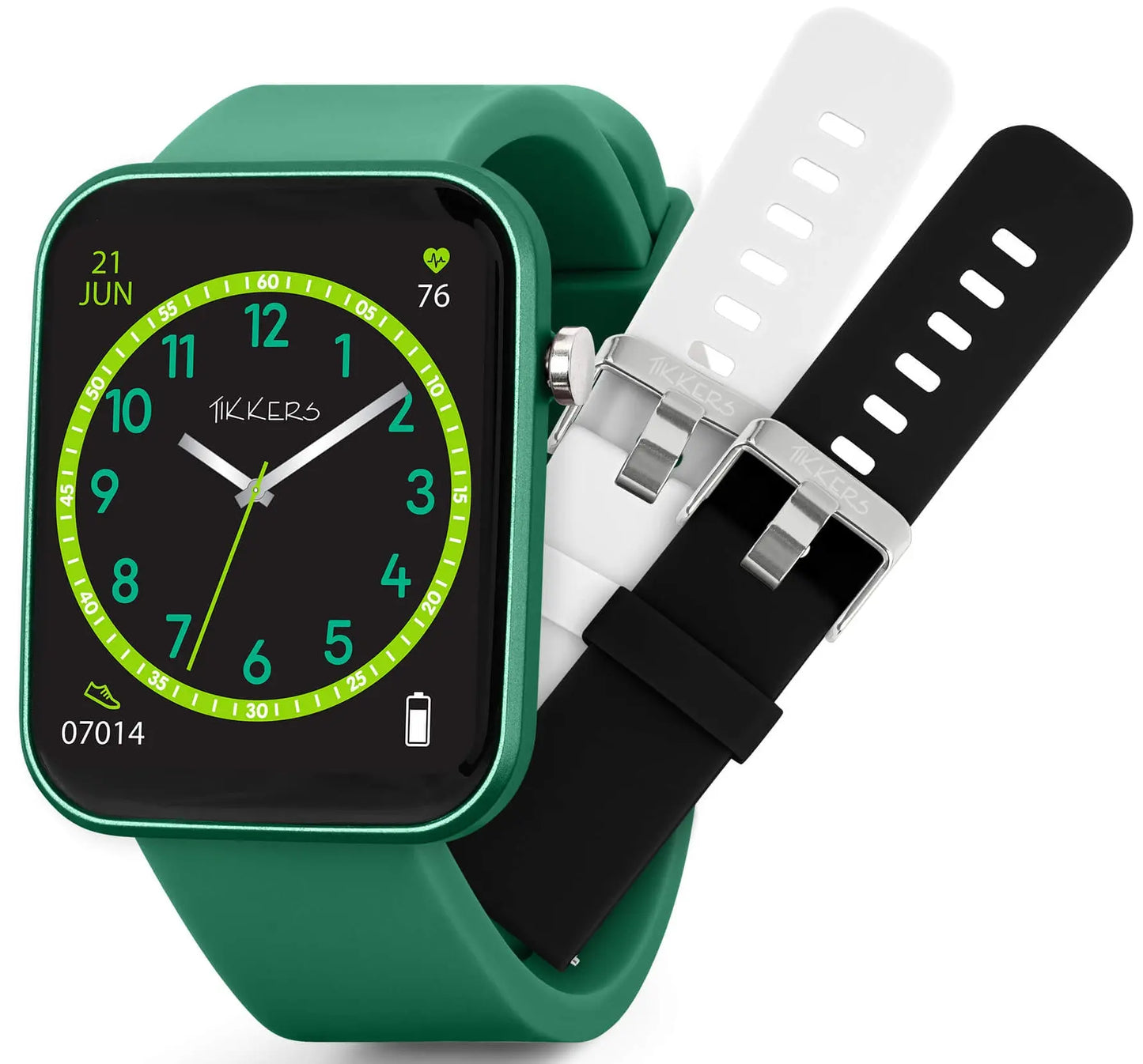 Tikkers TKS13-0030-SET Kids Smartwatch Green Silicon Strap