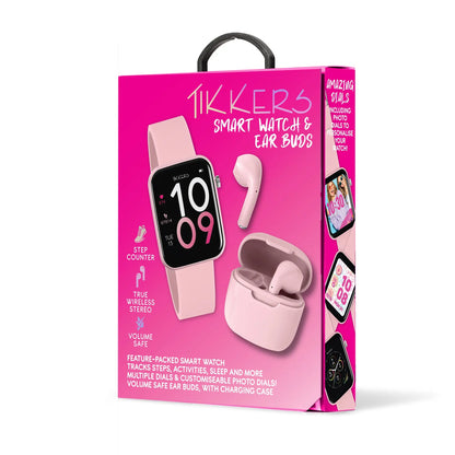 Tikkers TKS02-0003 Kids Smartwatch &amp; Headphone Set Purple Silicon Strap