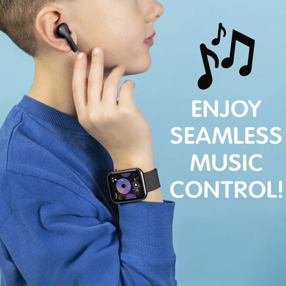 Tikkers TKS02-0003 Kids Smartwatch &amp; Headphone Set Purple Silicon Strap