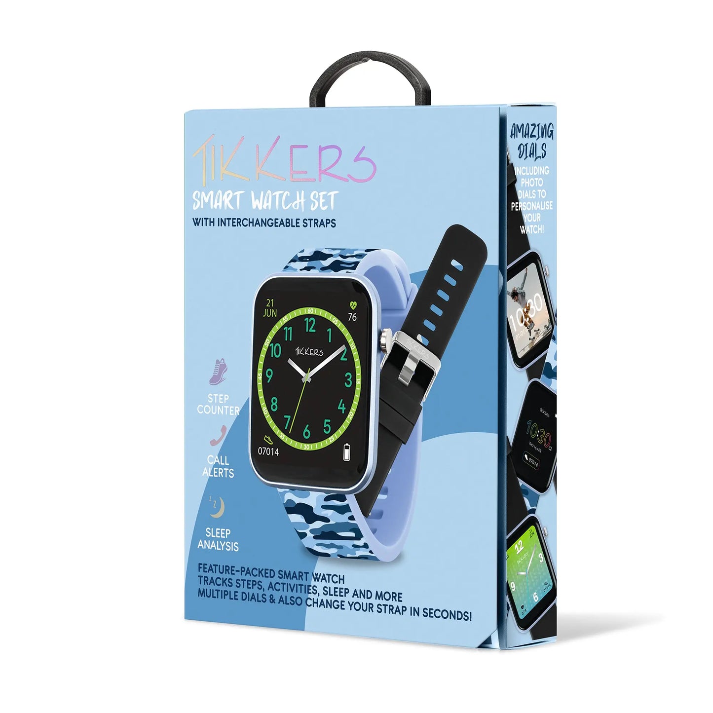 Tikkers TKS02-0003 Kids Smartwatch &amp; Headphone Set Purple Silicon Strap