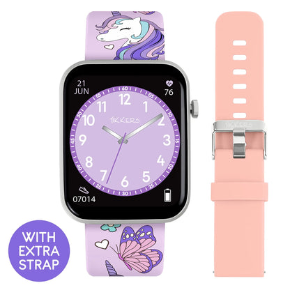 Tikkers TKS02-0003 Kids Smartwatch &amp; Headphone Set Purple Silicon Strap