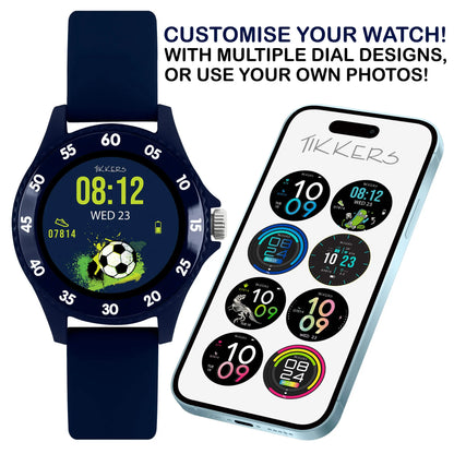 Tikkers TKS02-0002 Kids Smartwatch &amp; Headphone Set Blue Silicon Strap