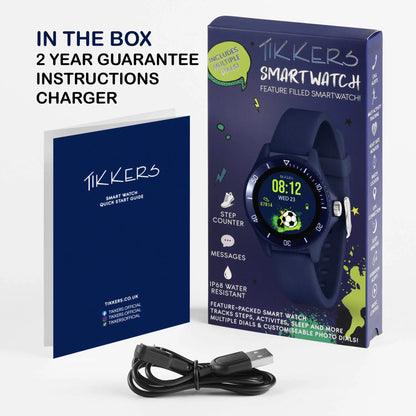 Tikkers TKS02-0002 Kids Smartwatch &amp; Headphone Set Blue Silicon Strap