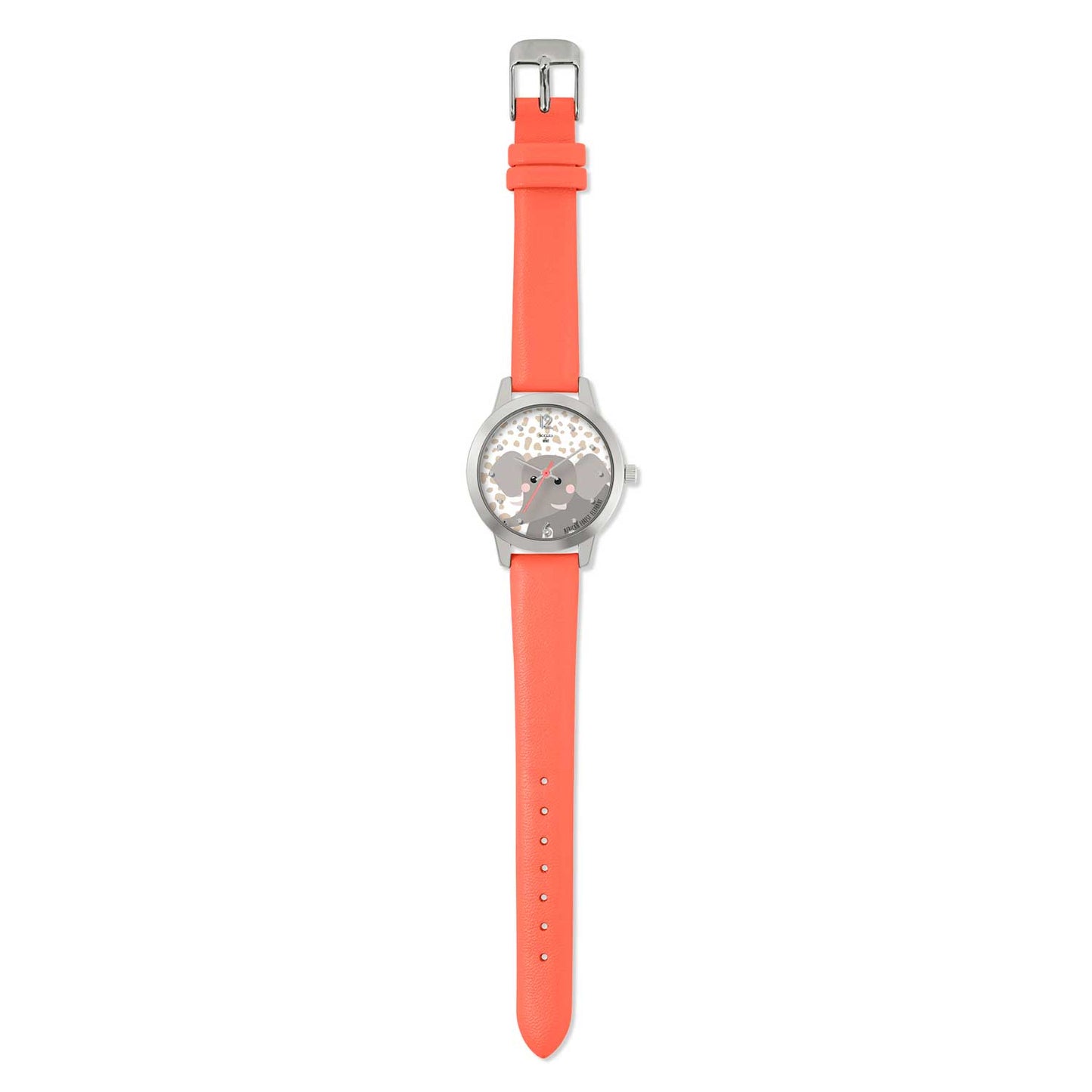 Tikkers TKWWF007 Kids WWF Elephant Orange Leather Strap