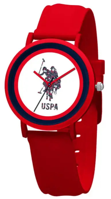 U.S. POLO USP3162RD Red Silicon Strap