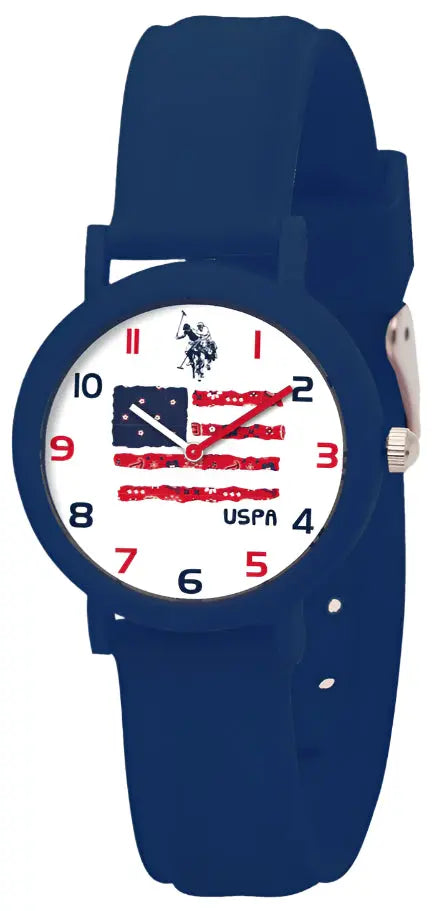 U.S. POLO USP3192BL Kids Blue Silicon Strap