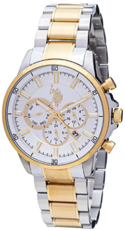 U.S. POLO USP4785YG Grayson Two Tone Stainless Steel Bracelet
