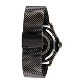 U.S. POLO USP4863GY Argo Black Stainless Steel Bracelet