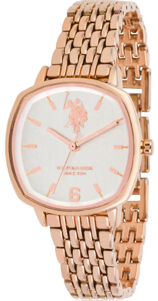 US POLO USP5906BK Candice Metallic Silver Bracelet