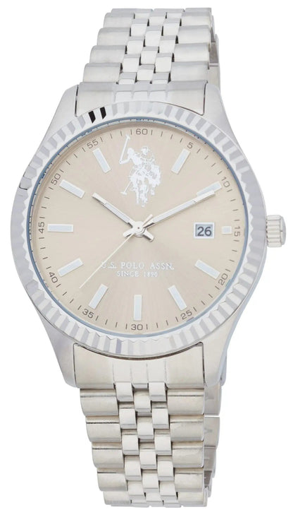 U.S. POLO USP7164ST Silver Stainless Steel Bracelet
