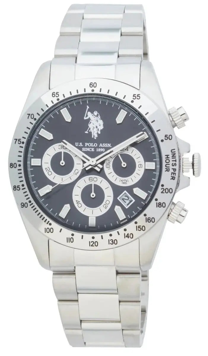 US POLO USP7110YG Charles Chronograph Two Tone Stainless Steel Bracelet