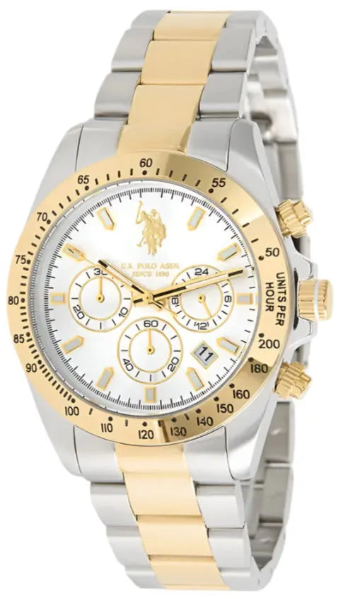 U.S. POLO USP7233YG Zephir Two Tone Stainless Steel Bracelet