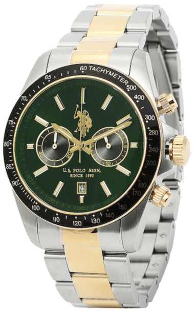 U.S. POLO USP7234GR Zephir Two Tone Stainless Steel Bracelet