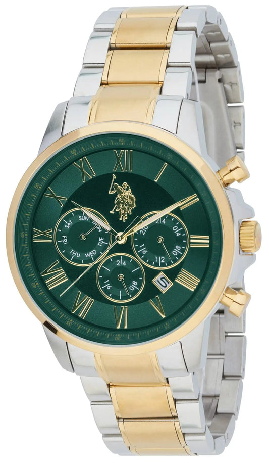 U.S. POLO USP7235GR Two Tone Stainless Steel Bracelet