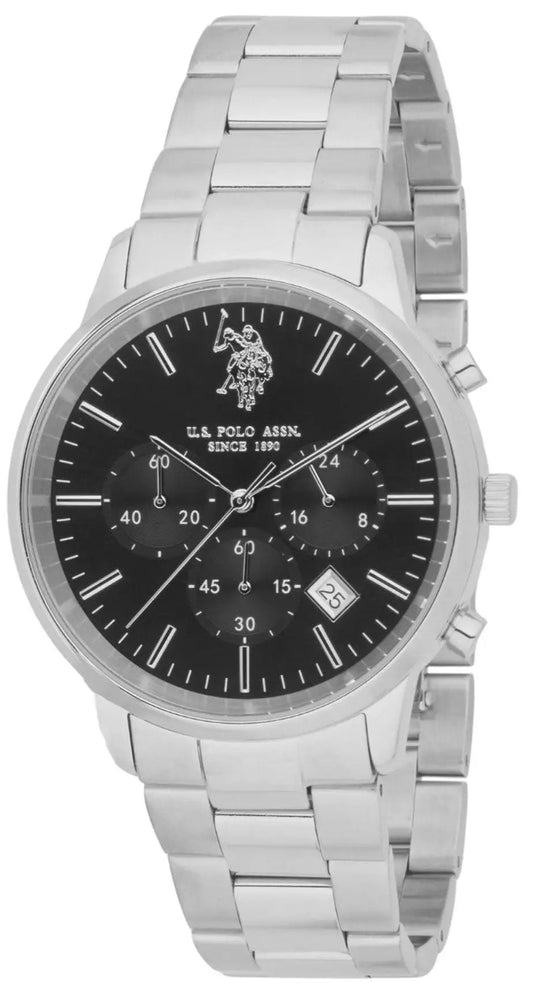 U.S. POLO USP7244BK Herald Stainless Steel Bracelet