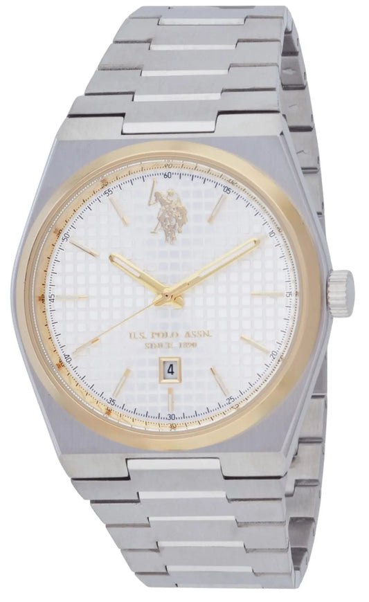 U.S. POLO USP7254YG Jamie Silver Stainless Steel Bracelet