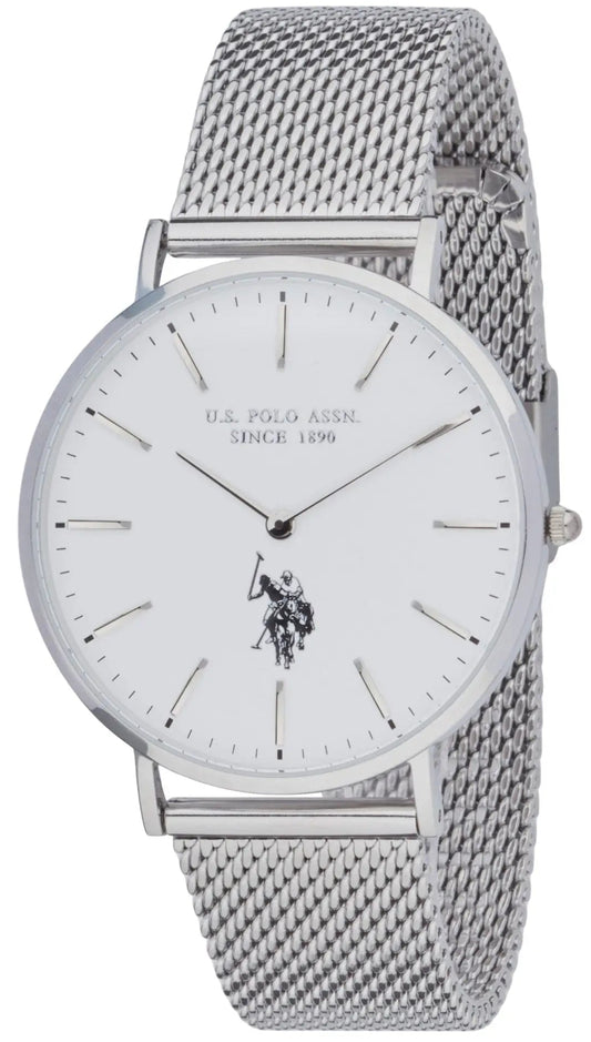 U.S. POLO USP7256WH Austin Silver Stainless Steel Bracelet