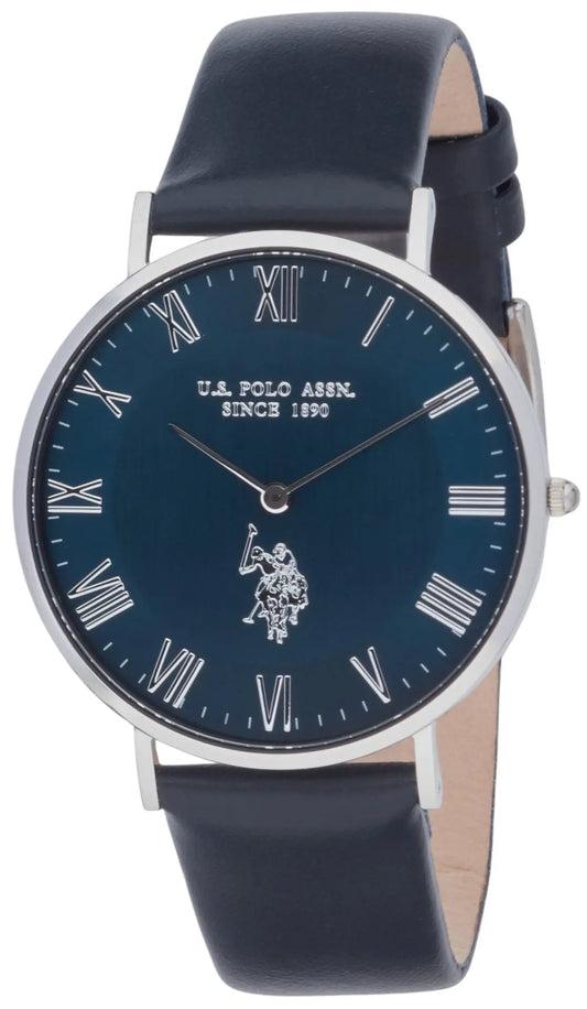 U.S. POLO USP7267BL Austin Blue Leather Strap