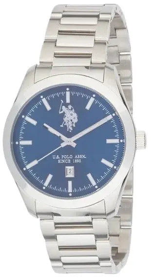 U.S. POLO USP7291BL Roman Silver Stainless Steel Bracelet