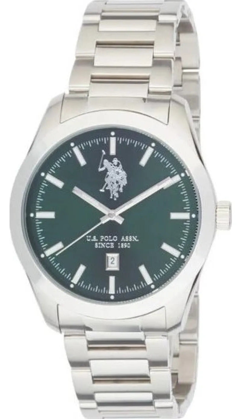 US POLO USP7110YG Charles Chronograph Two Tone Stainless Steel Bracelet