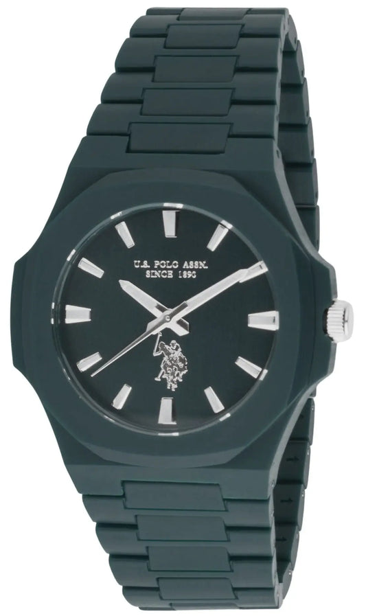 U.S. POLO USP7296GR Gabriel Green Plastic Bracelet