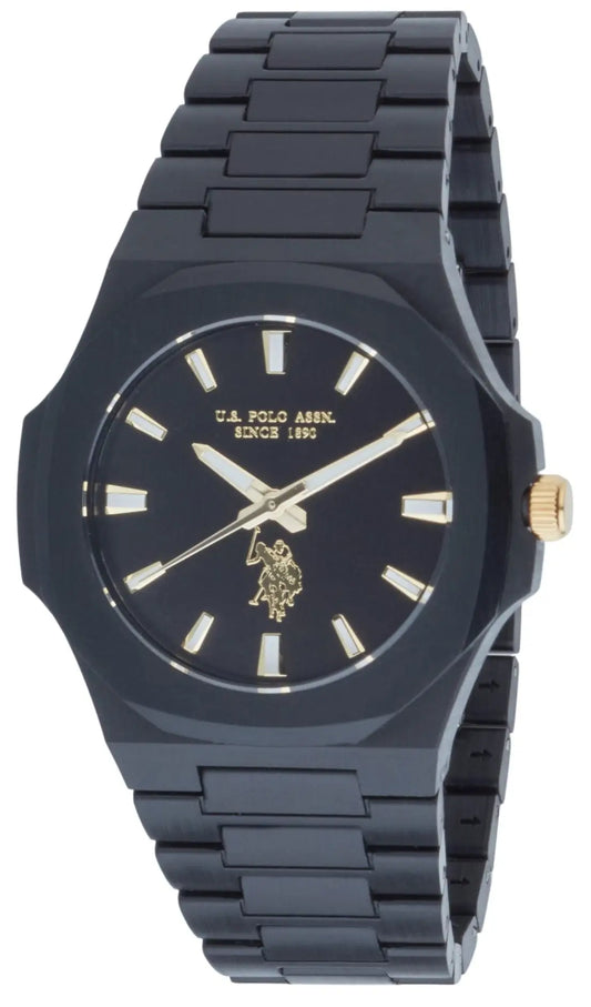 U.S. POLO USP7297BK Gabriel Black Plastic Bracelet