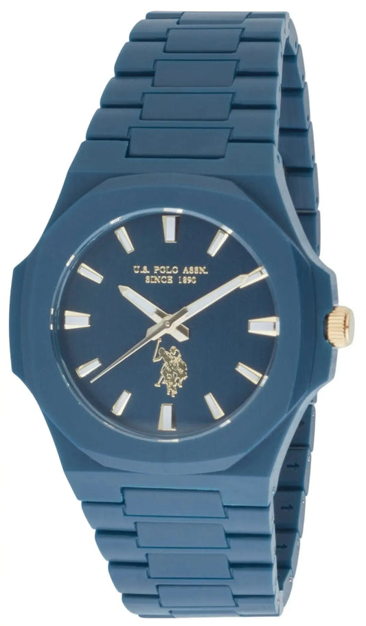 U.S. POLO USP7298BL Gabriel Blue Plastic Bracelet