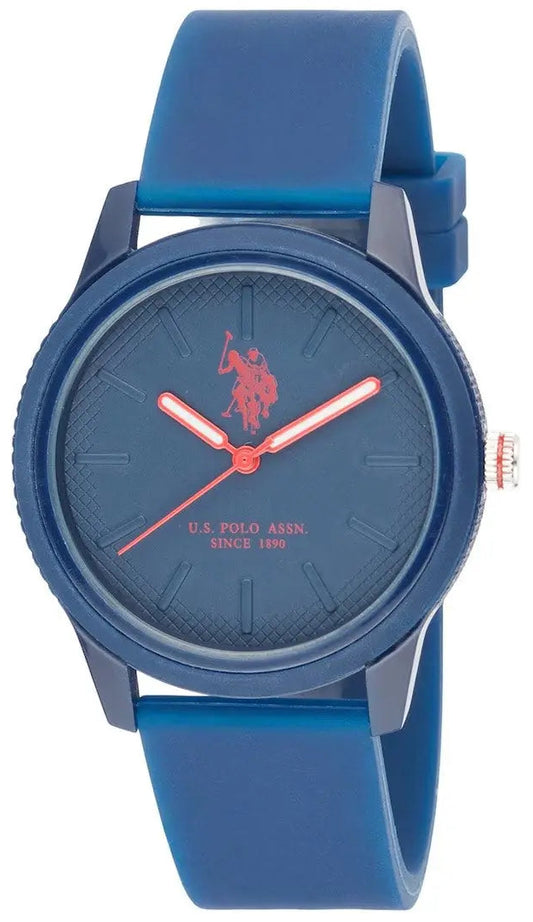 U.S. POLO USP7301RD Simon Blue Silicon Strap