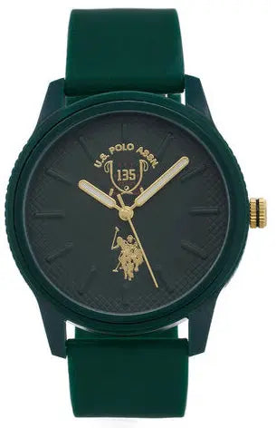 U.S. POLO USP7318GR Anniversary 135Th Edition Green Silicon Strap