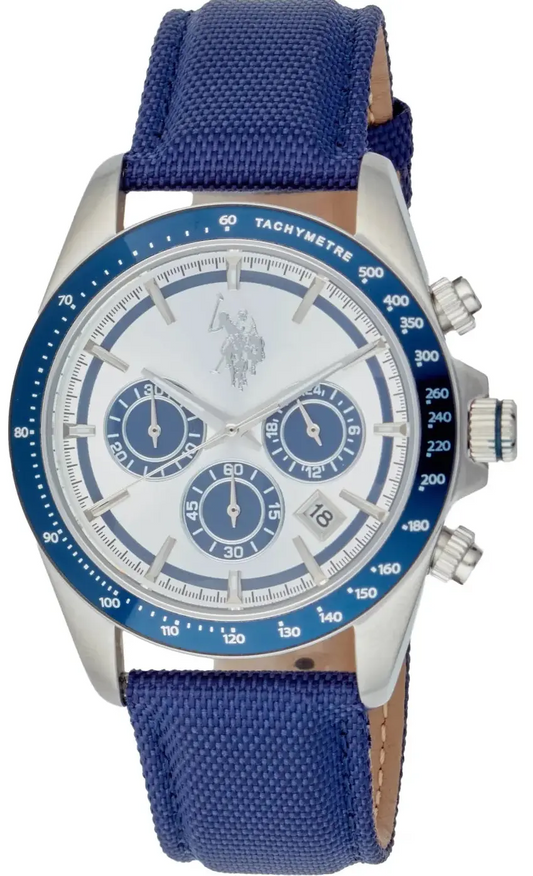 U.S. POLO USP7326BL Thunder Chonograph Blue Fabric Strap