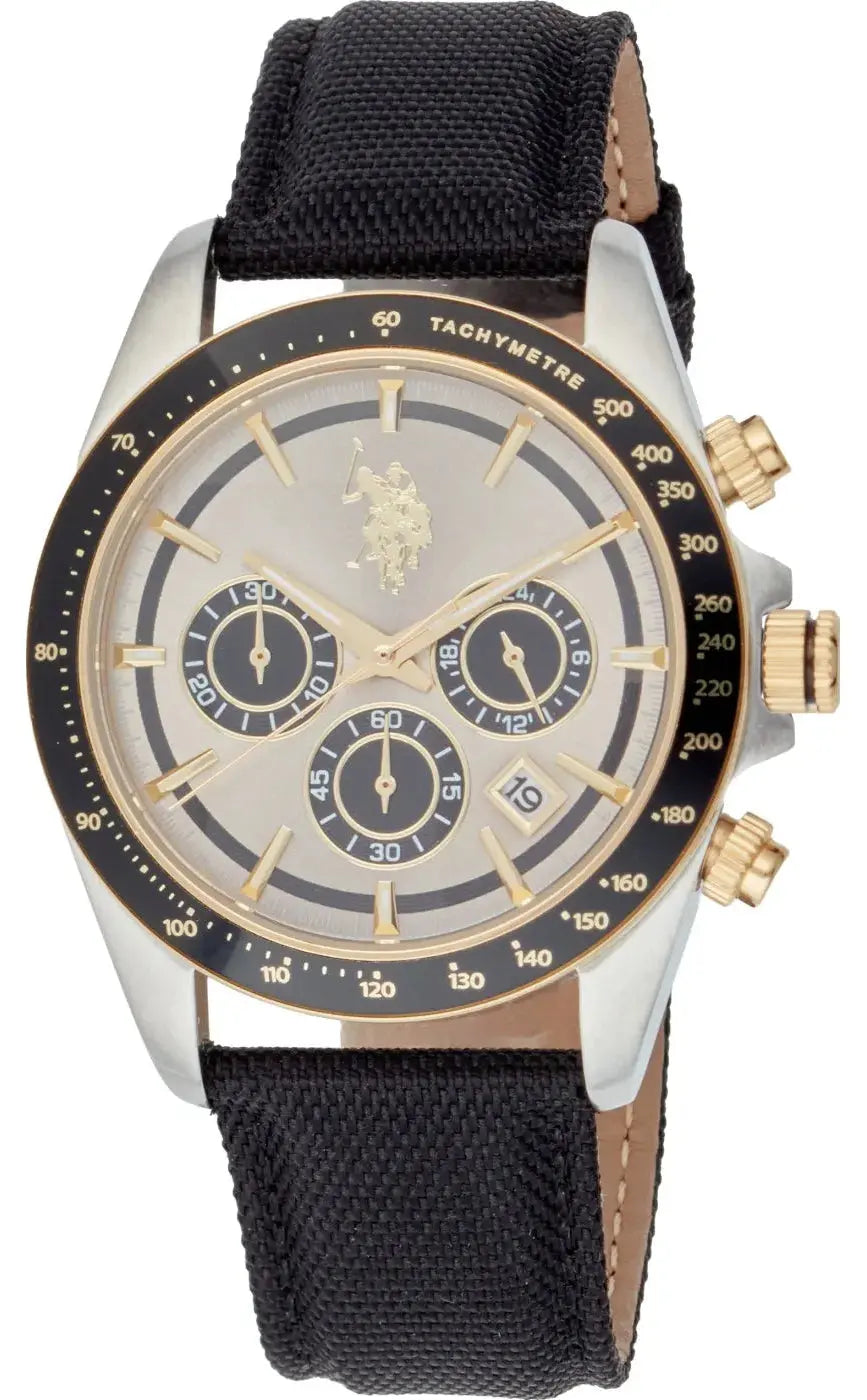 US POLO USP7111ST Ezra Brown Leather Strap