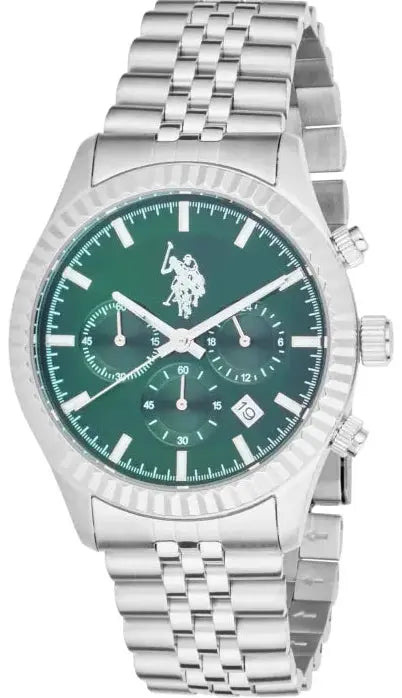 U.S. POLO USP7341GR Aron Silver Stainless Steel Bracelet