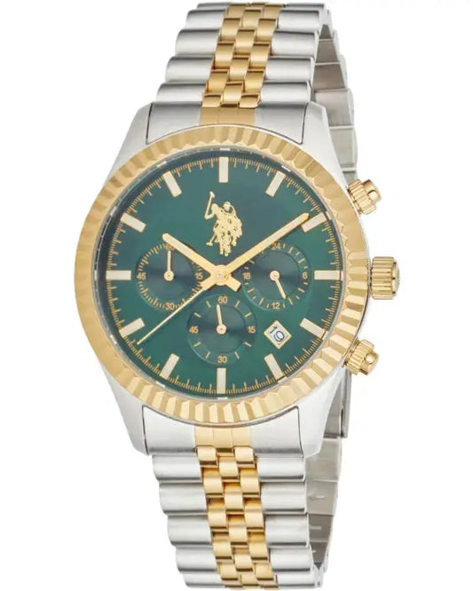 U.S. POLO USP7343GR Aron Two Tone Stainless Steel Bracelet