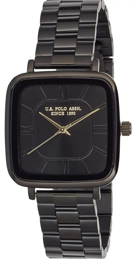 U.S. POLO USP7353BK Raul Black Stainless Steel Bracelet