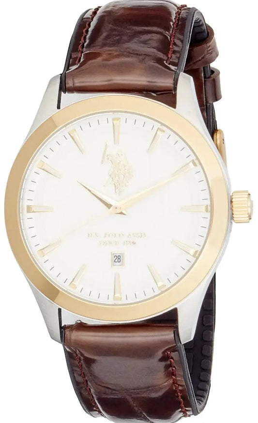 US POLO USP7111ST Ezra Brown Leather Strap
