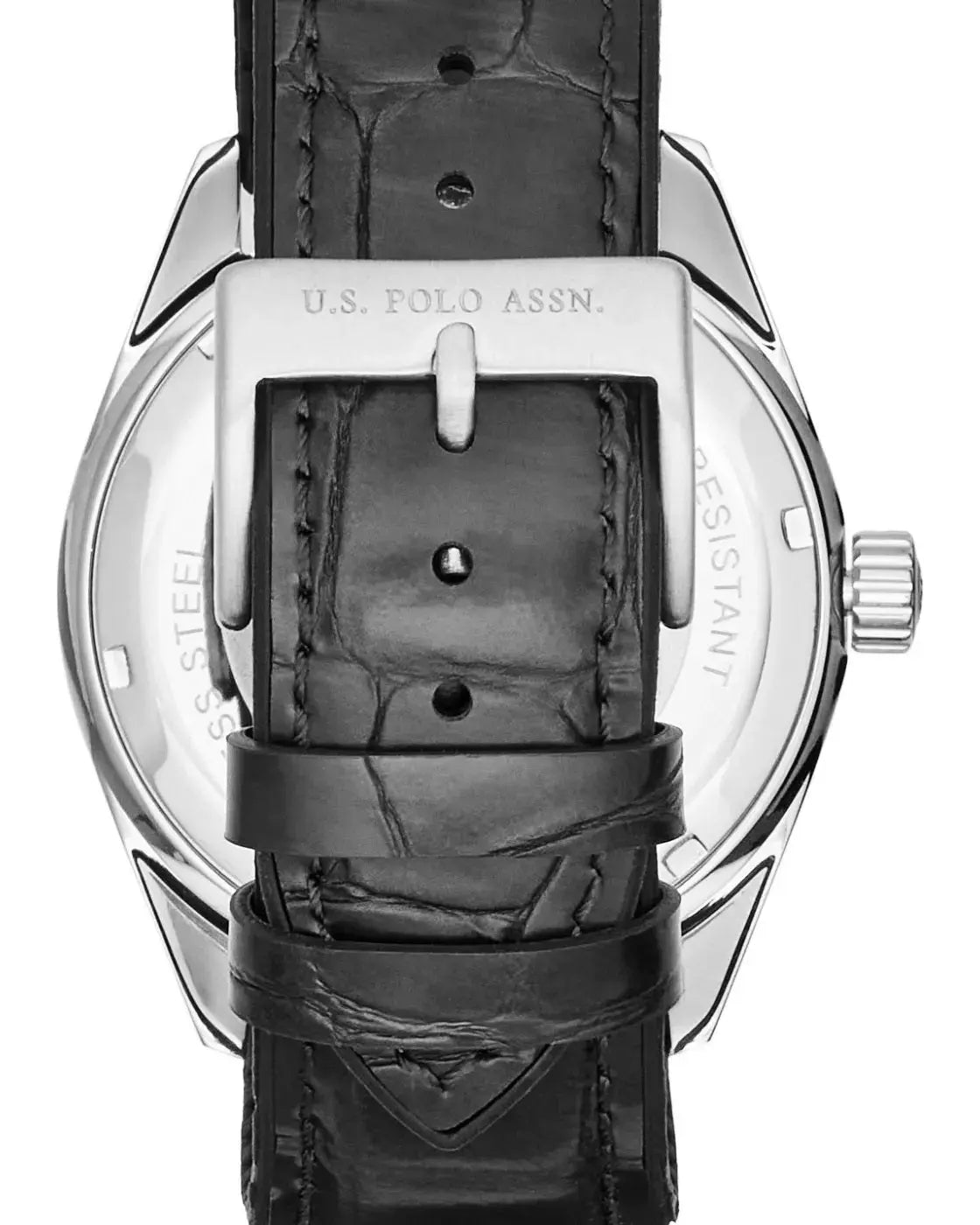 US POLO USP7111ST Ezra Brown Leather Strap