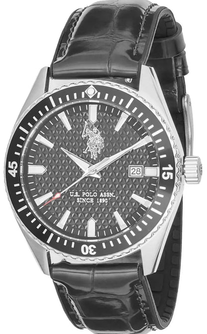 US POLO USP7111ST Ezra Brown Leather Strap