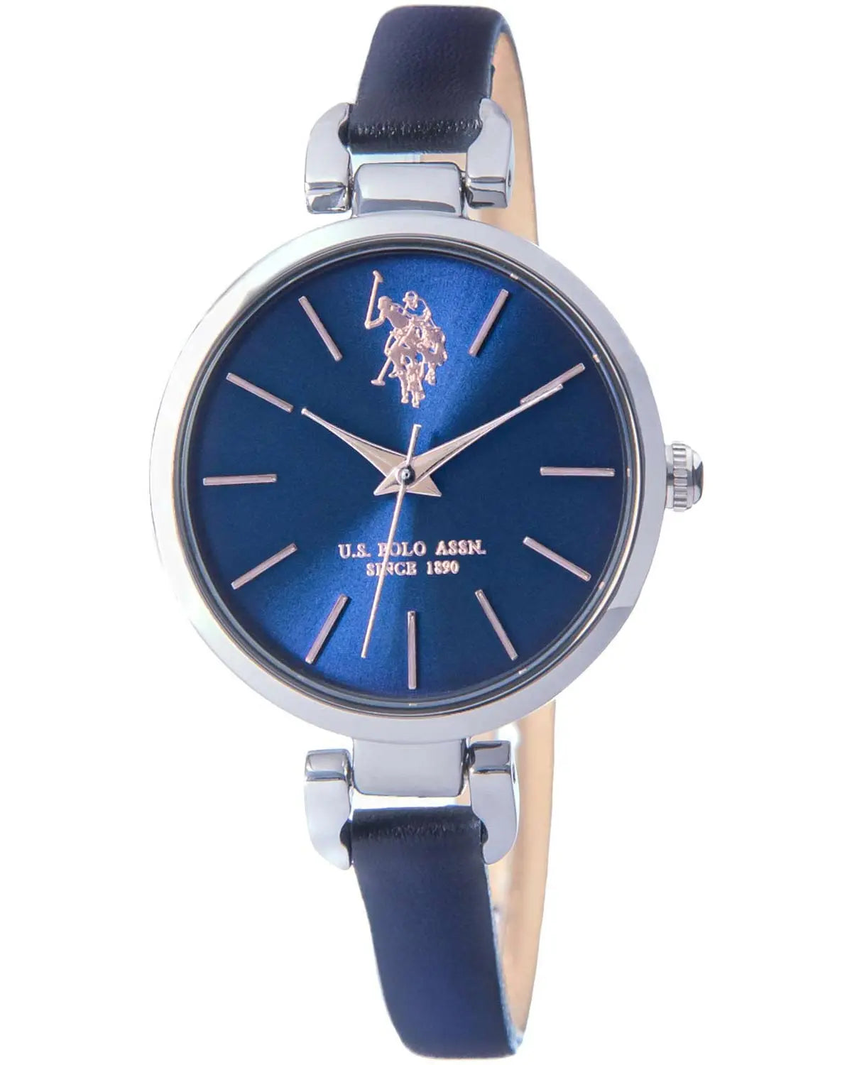 U.S. POLO USP8095BL Andrienne Blue Leather Strap