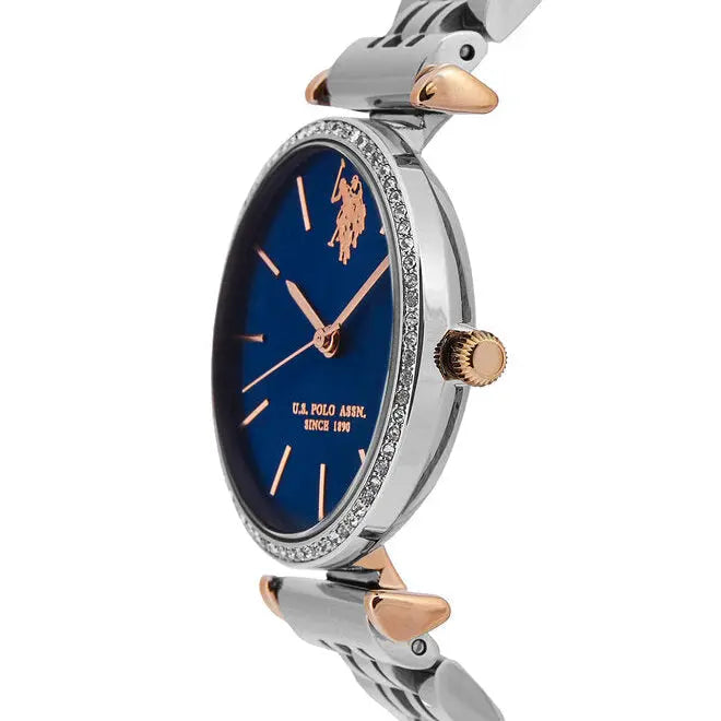 U.S. POLO USP8166BL Eleonor Silver Metallic Bracelet