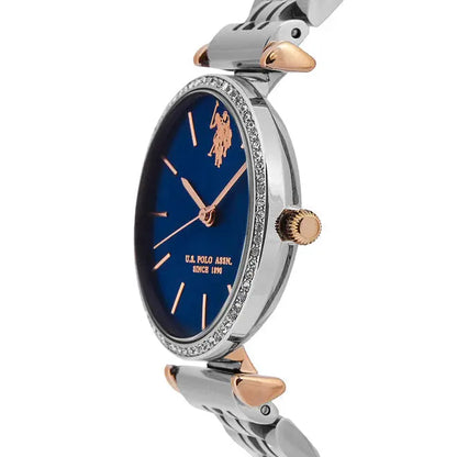 U.S. POLO USP8166BL Eleonor Silver Metallic Bracelet