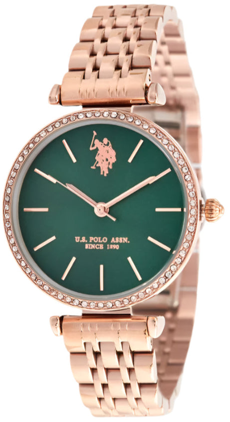 US POLO USP8107ST Camille Silver Metallic Mesh Bracelet
