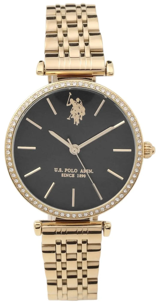 U.S. POLO USP8170BK Eleonor Gold Metallic Bracelet
