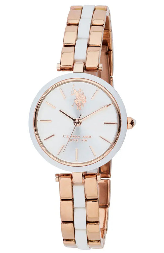 US POLO USP8110YG Camille Gold Metallic Mesh Bracelet