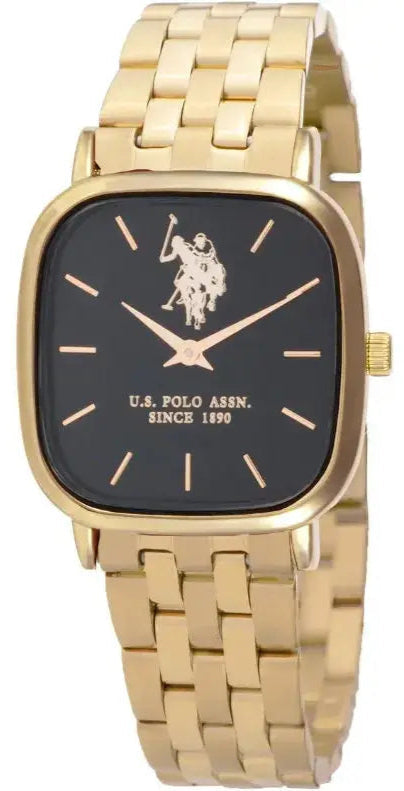 US POLO USP8110YG Camille Gold Metallic Mesh Bracelet