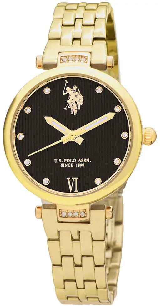 U.S. POLO USP8247BK Margot Gold Stainless Steel Bracelet