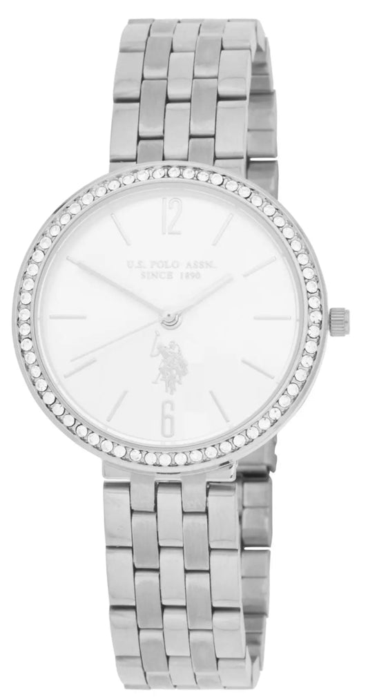 US POLO USP8110YG Camille Gold Metallic Mesh Bracelet